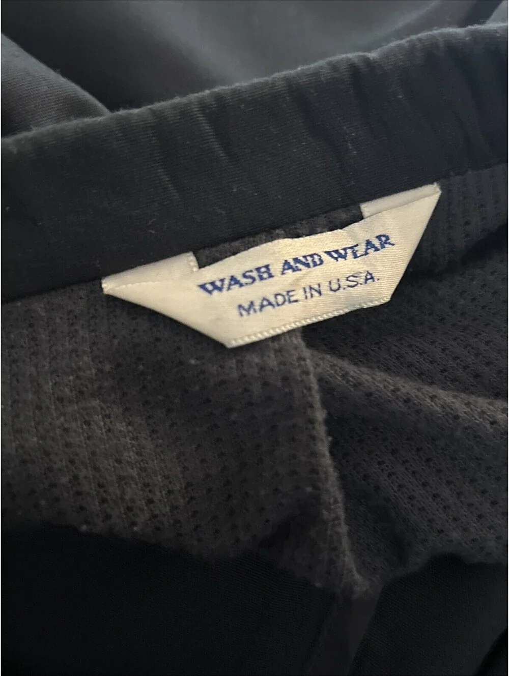 Vintage Travel Smith Chest 46 Vintage Wash & Wear Navy Blazer Zip Pockets